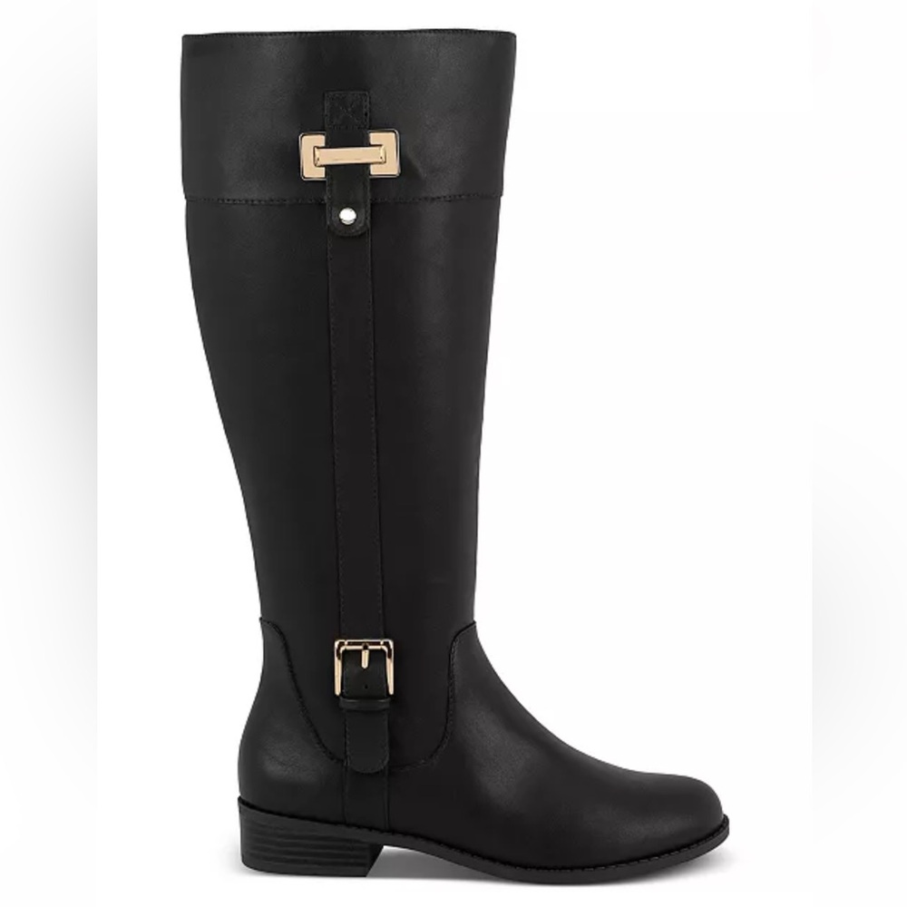 Jones New York Black Leodenn Knee High Riding Boots